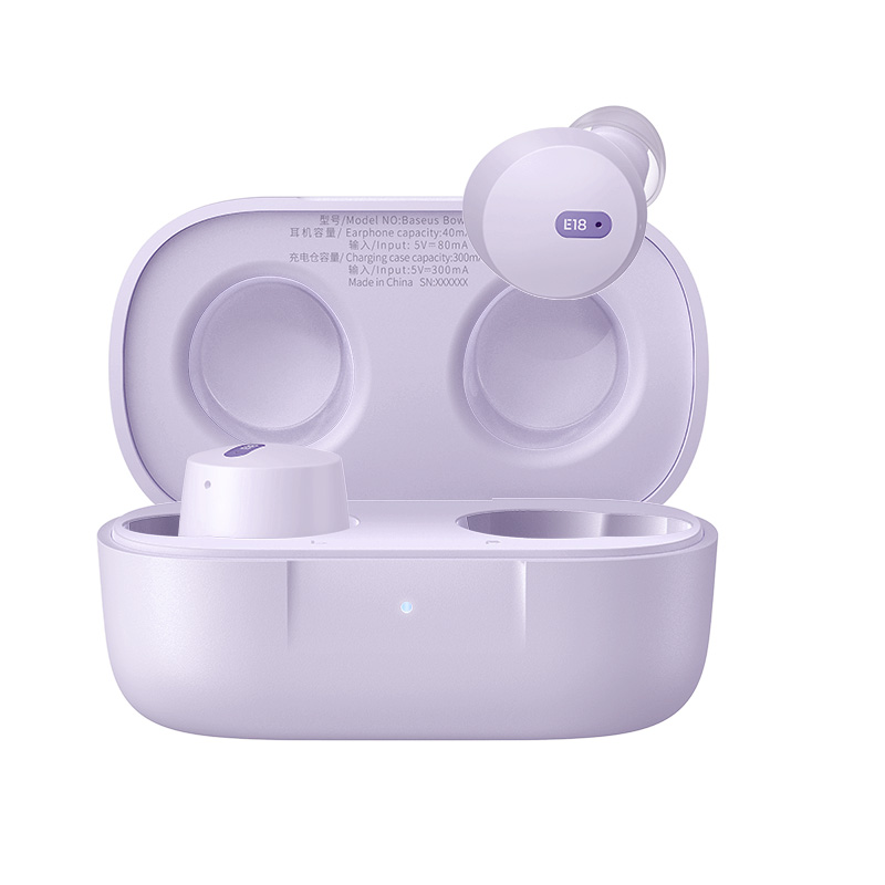 Baseus s�uchawki Bluetooth Bowie E18 True Wireless Earphones fioletowe