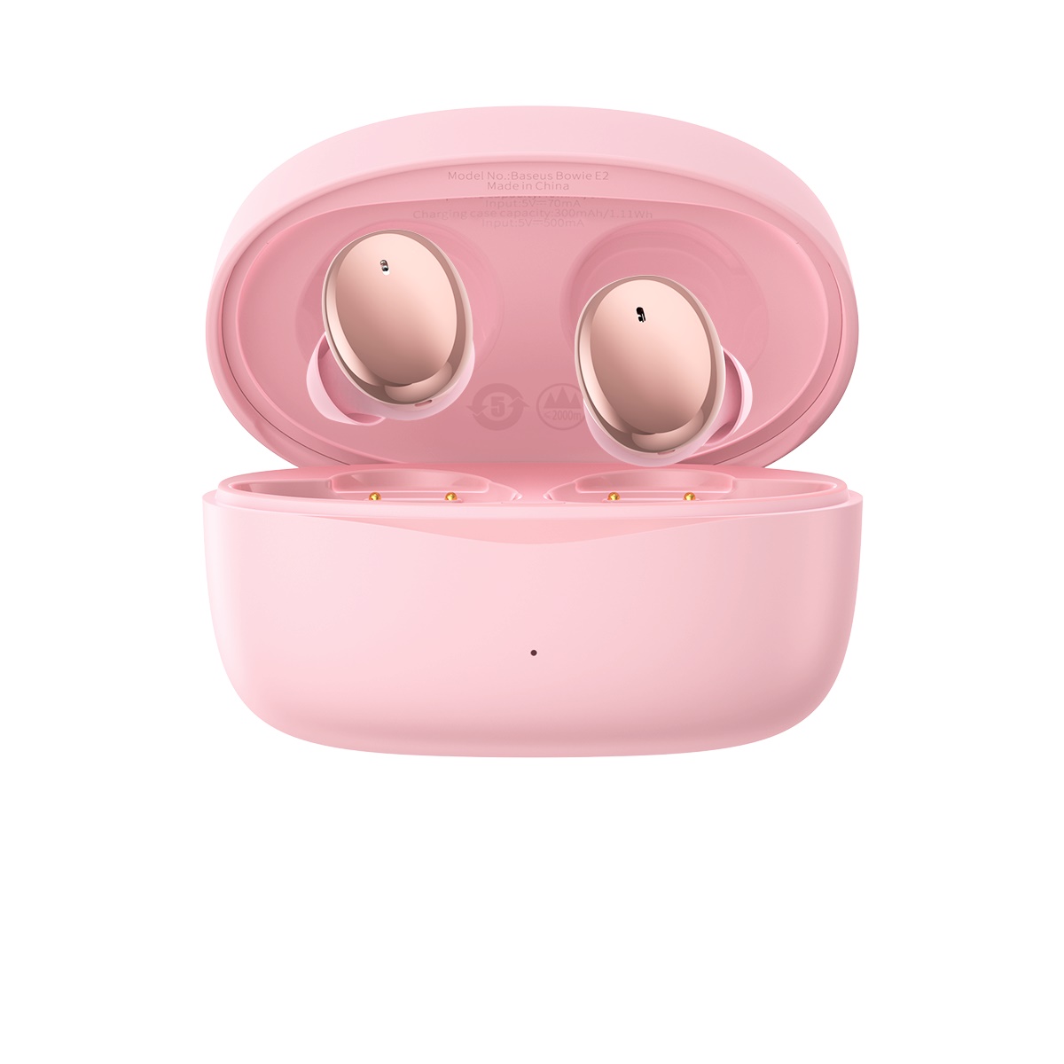Baseus s�uchawki Bluetooth TWS Bowie E2 r�owe
