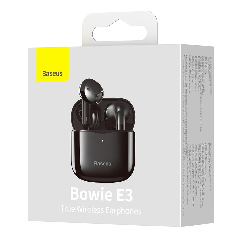 Baseus s�uchawki Bluetooth TWS Bowie E3 czarne / 8