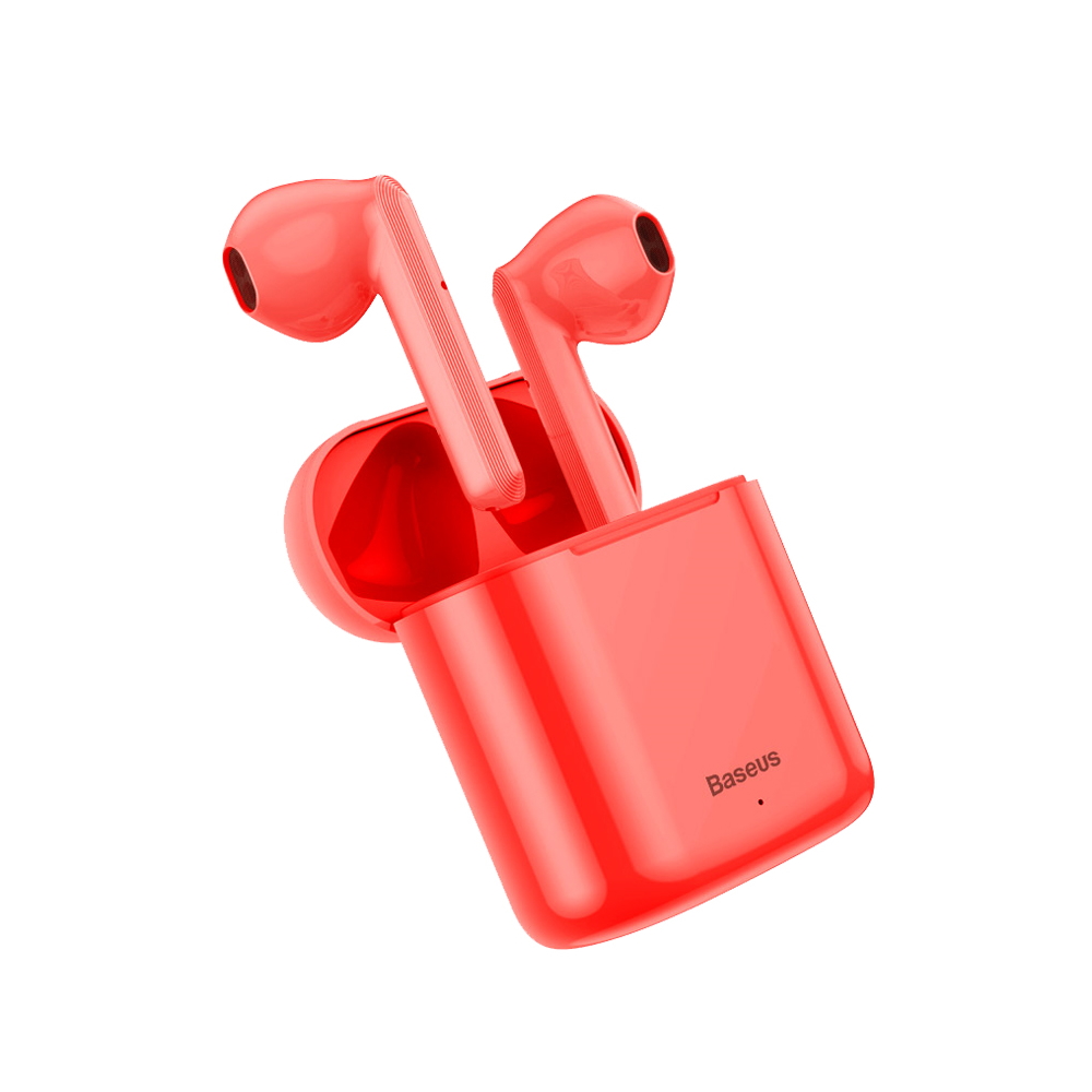 Baseus s�uchawki bluetooth TWS W09 czerwone / 5