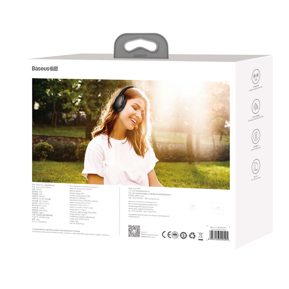 Baseus s�uchawki nauszne bluetooth Encok D02 Pro czarne / 9