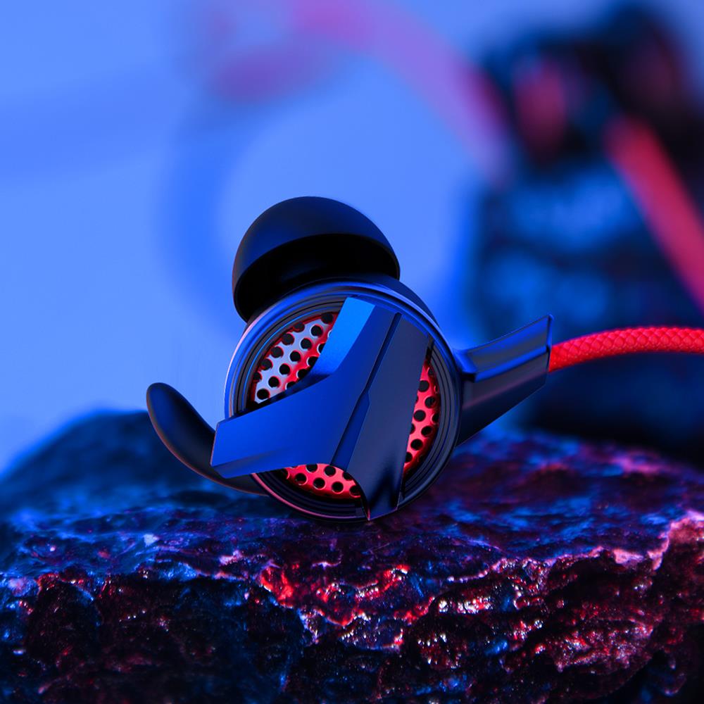 Baseus s�uchawki przewodowe GAMO C15 typ-C czerwono-czarne / 7