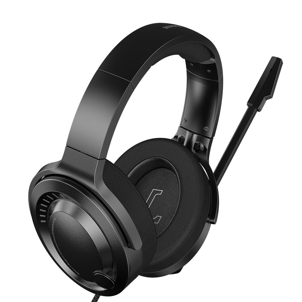 Baseus s�uchawki przewodowe GAMO Virtual 3D nauszne czarne / 3