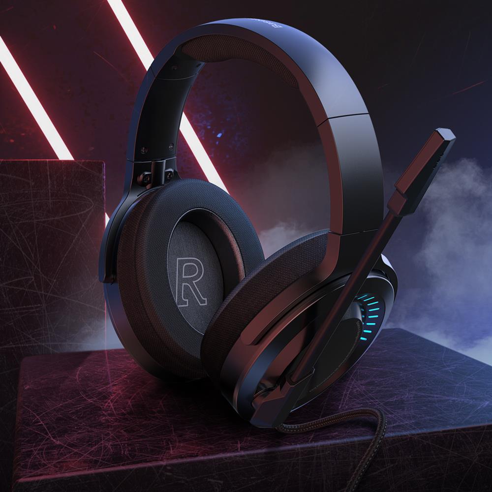 Baseus s�uchawki przewodowe GAMO Virtual 3D nauszne czarne / 7