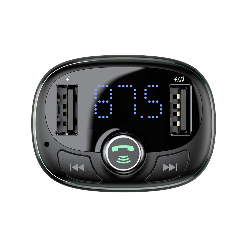 Baseus transmiter FM T Shaped S-09 Bluetooth MP3 adowarka samochodowa czarna / 6