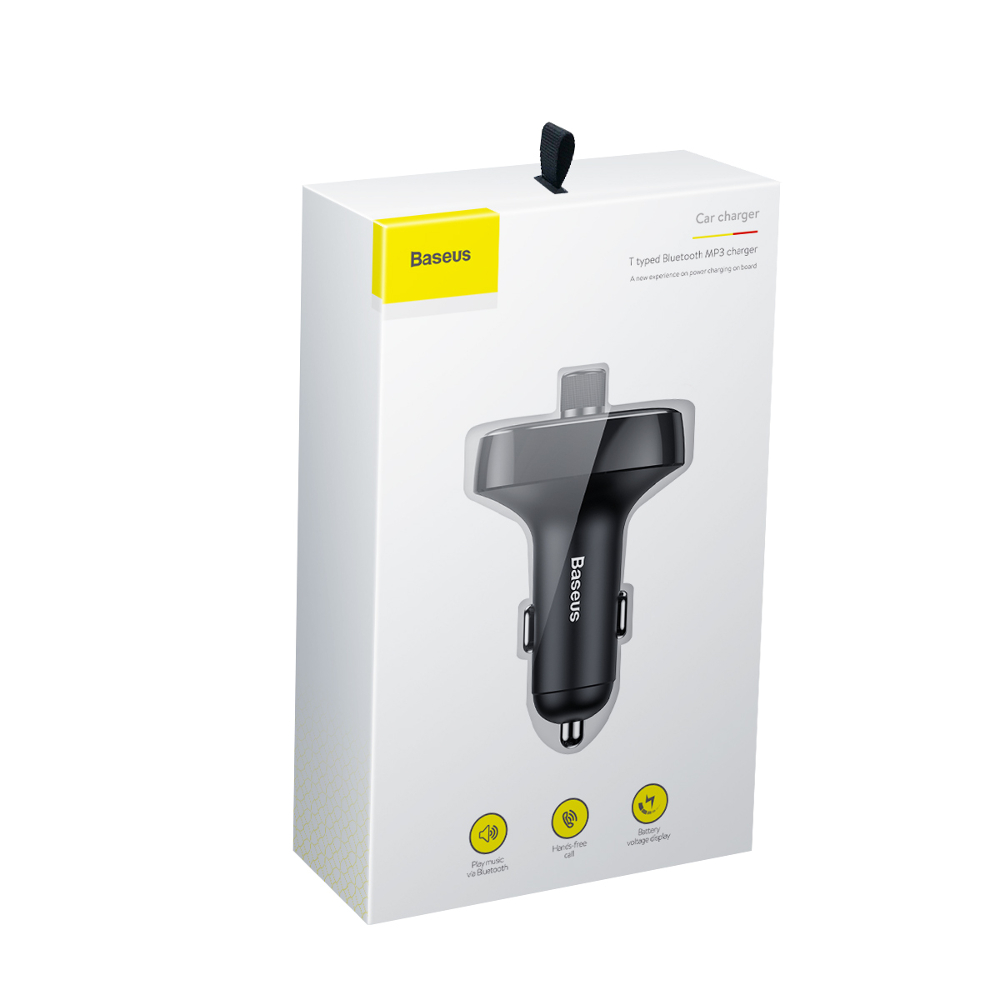 Baseus transmiter FM T-Type Bluetooth MP3 �adowarka samochodowa tarnish / 7