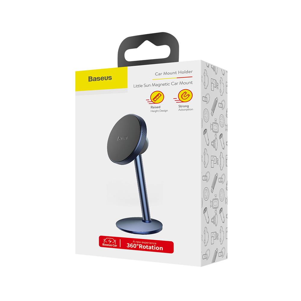 Baseus uchwyt magnetyczny Little Sun przyklejany niebieski / 7