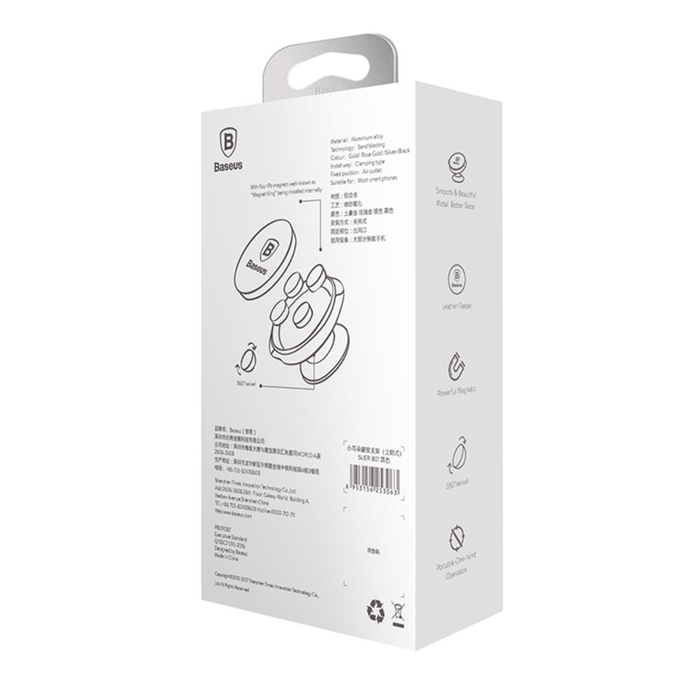 Baseus uchwyt magnetyczny Small Ears przyklejany czerwony / 7