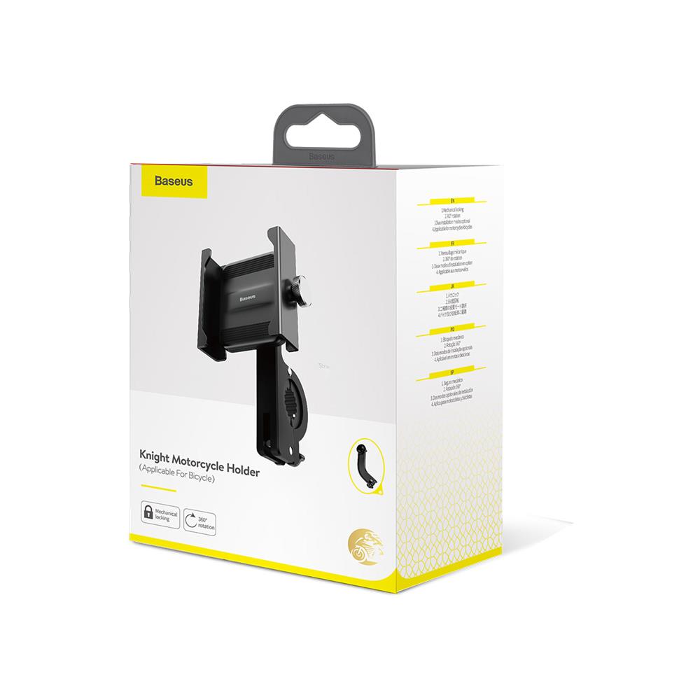 Baseus uchwyt motocyklowy Knight czarny / 6