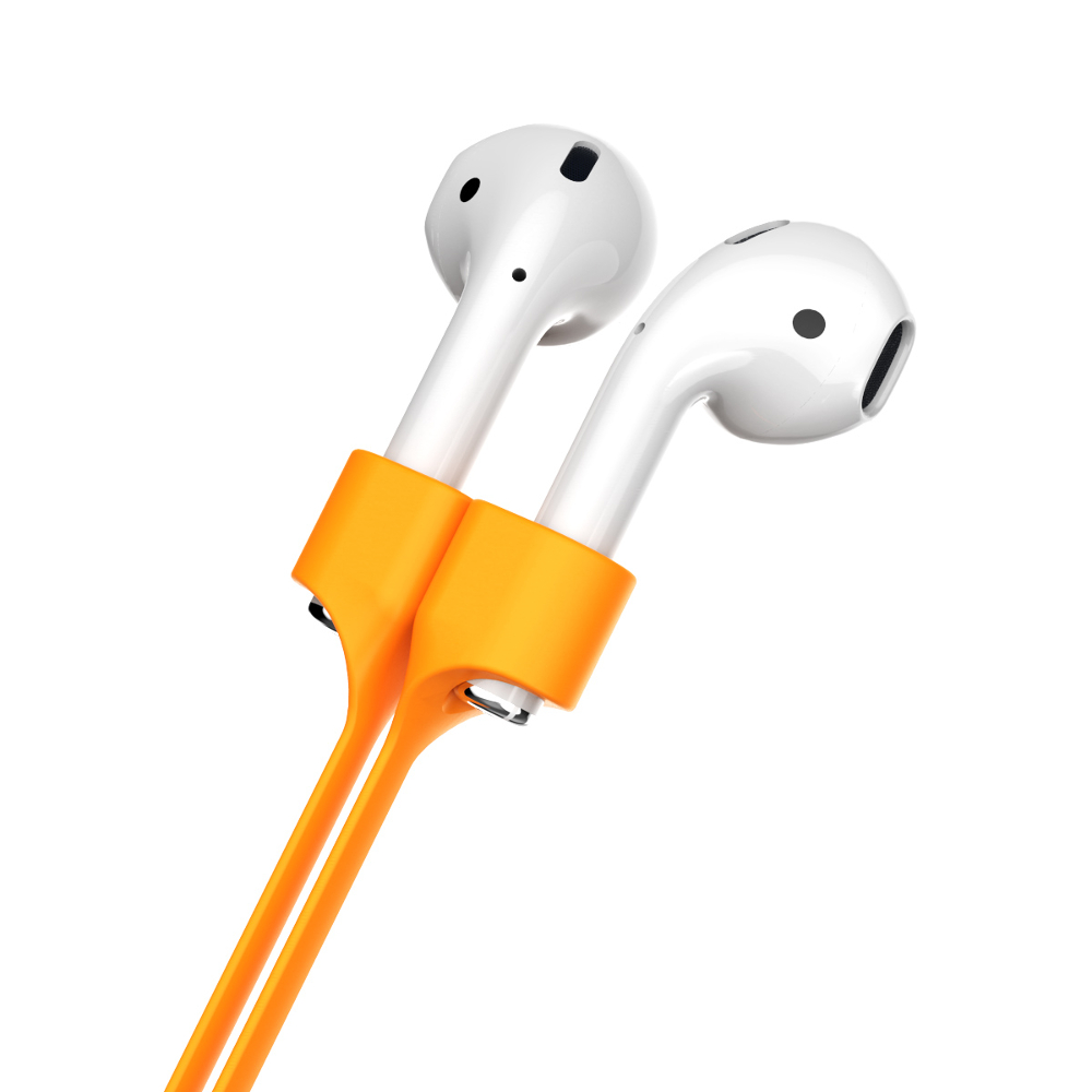Baseus uchwyt na szyj� do s�uchawek airpods pomara�czowy
