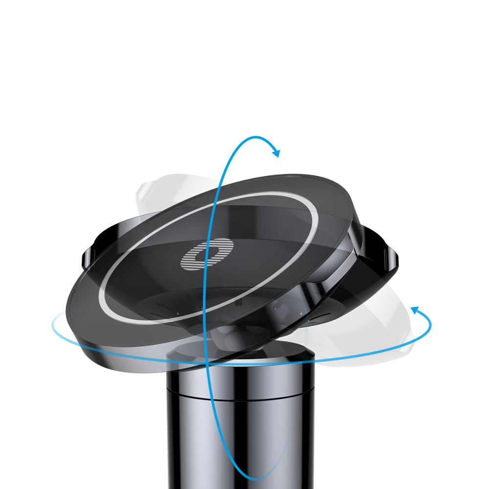 Baseus uchwyt samochodowy Big Ears magnetyczny/ do kratki z funkcj� �adowania bezprzewodowego czarny / 2