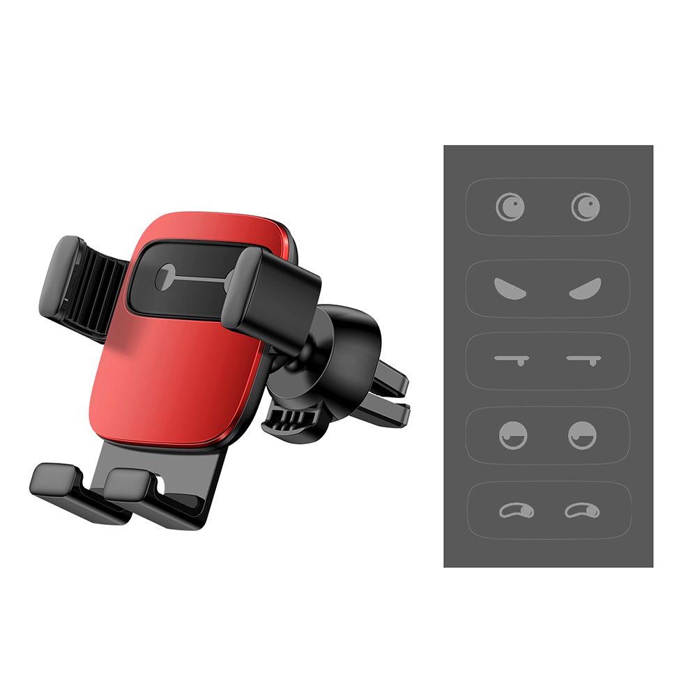 Baseus uchwyt samochodowy Cube grawitacyjny czerwony / 3