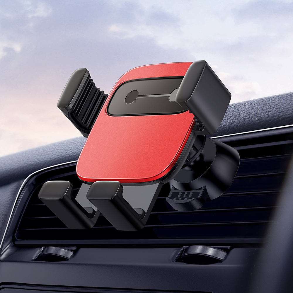 Baseus uchwyt samochodowy Cube grawitacyjny czerwony / 8