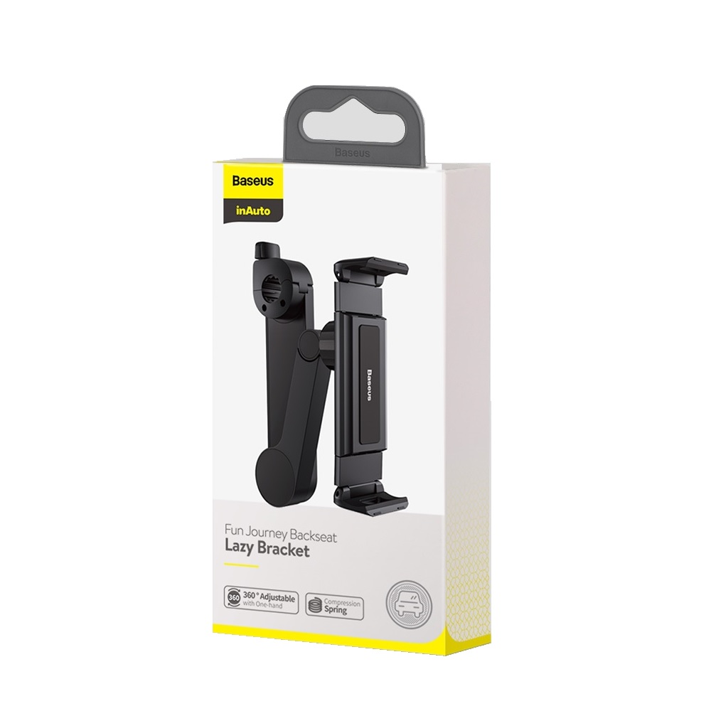 Baseus uchwyt samochodowy Fun Journey czarny na zag��wek / 2