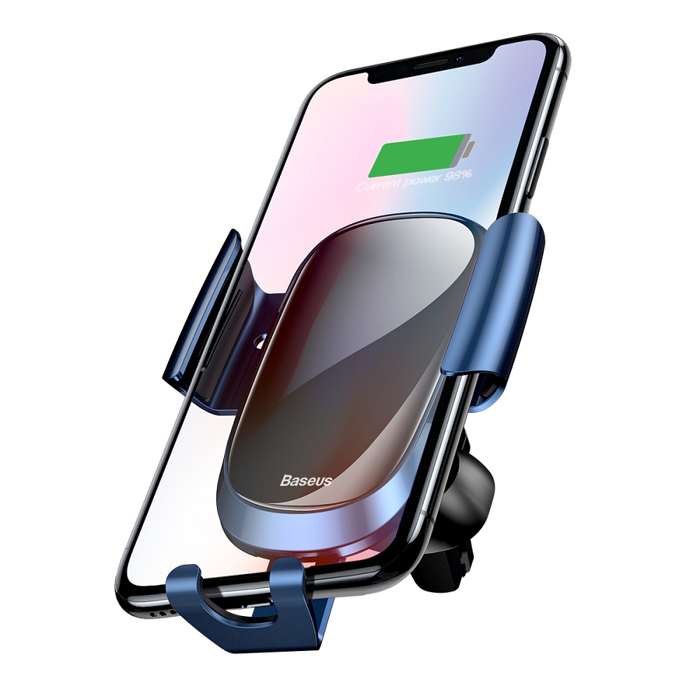 Baseus uchwyt samochodowy Future grawitacyjny niebieski / 6