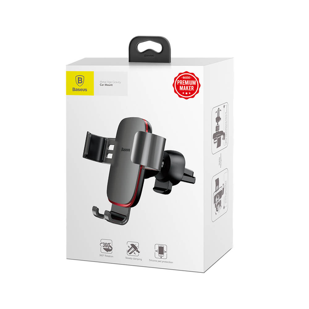 Baseus uchwyt samochodowy Metal Age grawitacyjny szary / 5