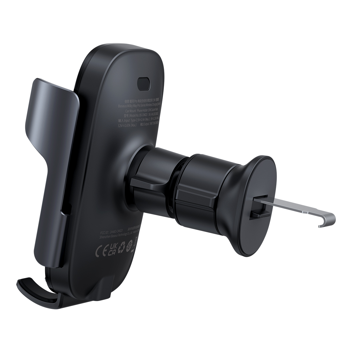 Baseus uchwyt samochodowy Milky Way Pro z funkcj� �adowania bezprzewodowego 15W czarny / 6