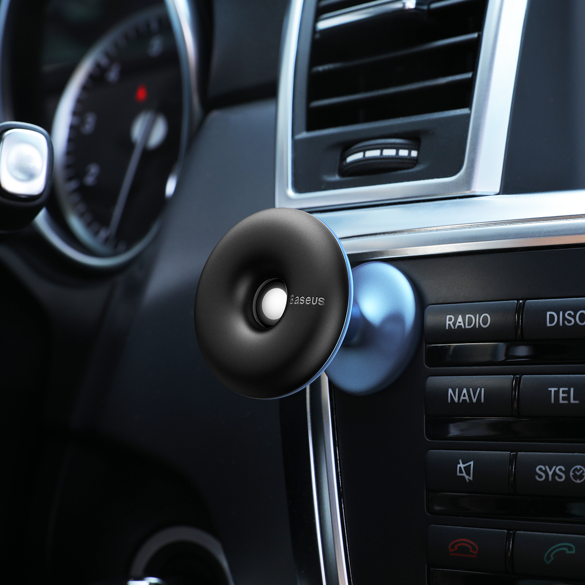 Baseus uchwyt samochodowy Star Ring niebieski / 7