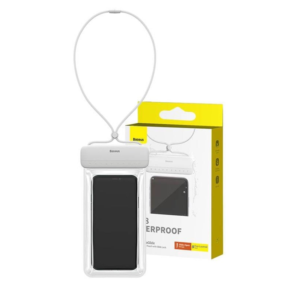 Baseus uniwersalne wodoodporne etui AquaGlide bia�e