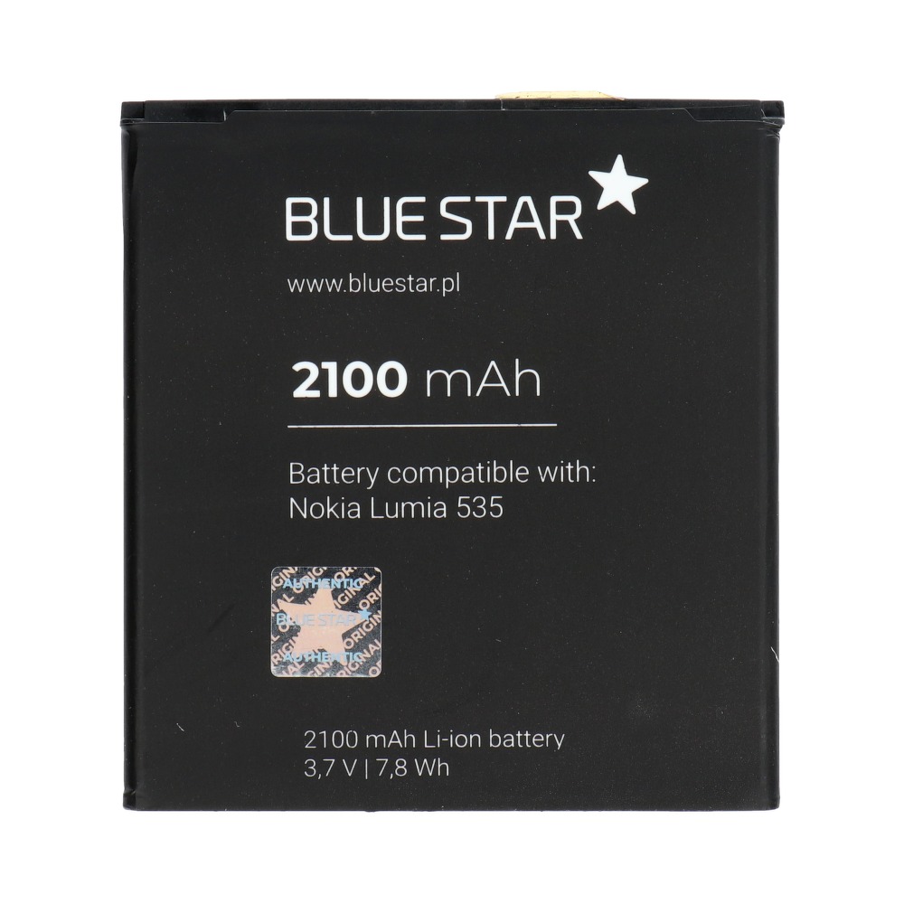 Bateria Blue Star Li-Ion 2100mah Nokia Lumia 535 Bateria Blue Star Li-Ion 2100mah Nokia Lumia 535