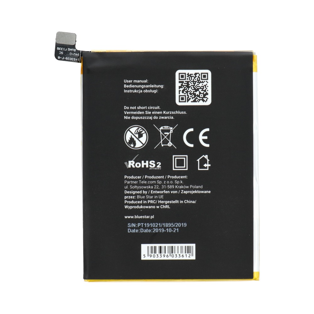 Bateria Blue Star Li-Ion 2900mah OnePlus 3 / 2 Bateria Blue Star Li-Ion 2900mah OnePlus 3 / 2