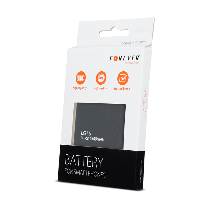 Bateria Forever do LG Swift L5 1540 mAh Li-Ion LG Optimus L5 (Swift L5)