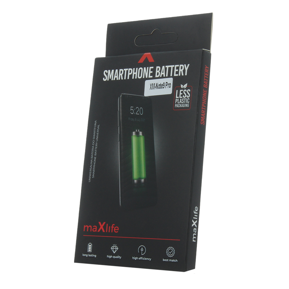 Bateria Maxlife do Xiaomi Note 9 Pro BN53 5020mAh Xiaomi Redmi Note 9 Pro