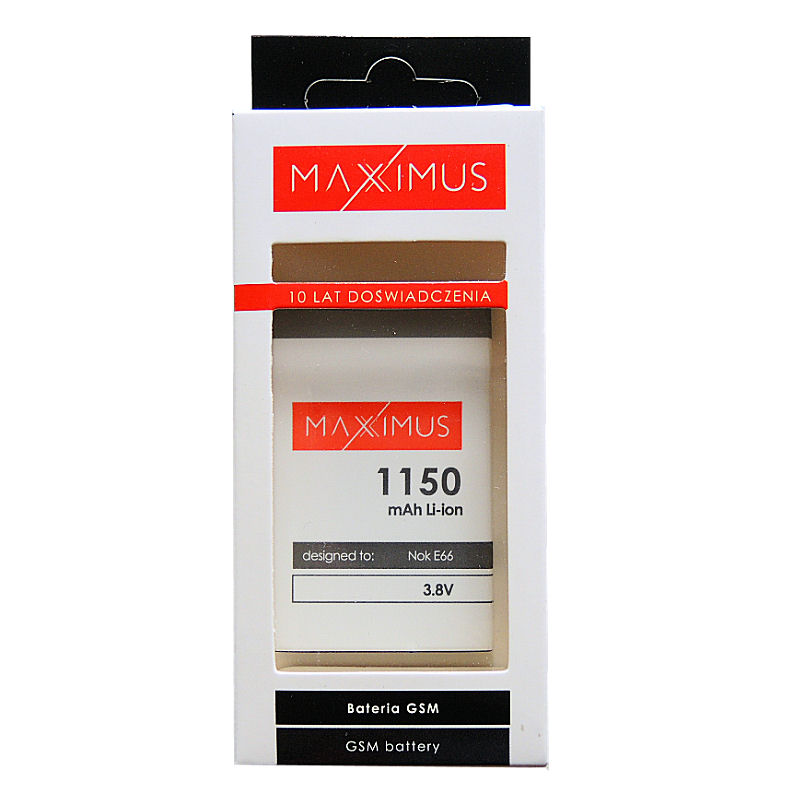 Bateria Maxximus 1150mah Nokia E66 / 4