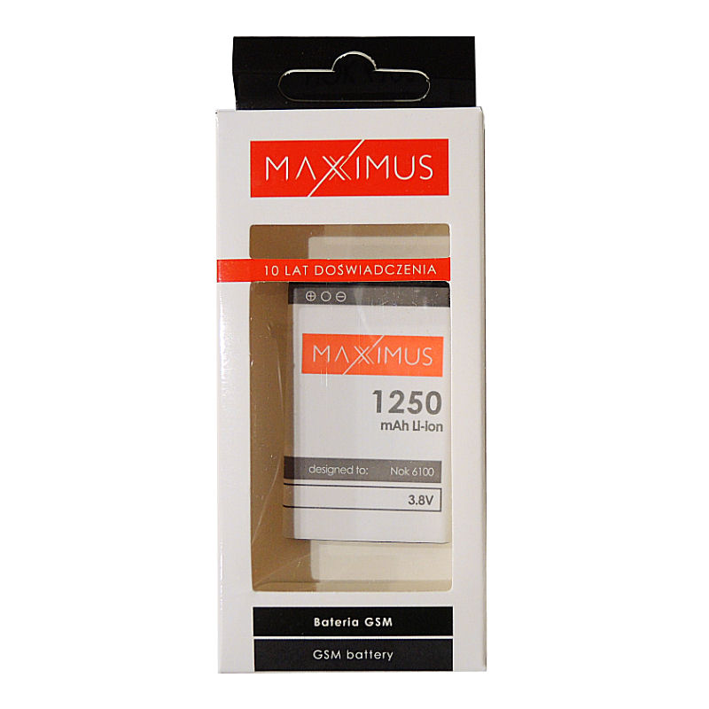 Bateria Maxximus 1250mah Nokia 6100 / 4 Bateria Maxximus 1250mah Nokia 6100 / 4