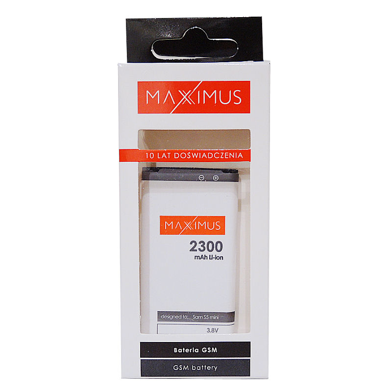 Bateria Maxximus 2300mah Samsung Galaxy S5 Mini / 4 Bateria Maxximus 2300mah Samsung Galaxy S5 Mini / 4