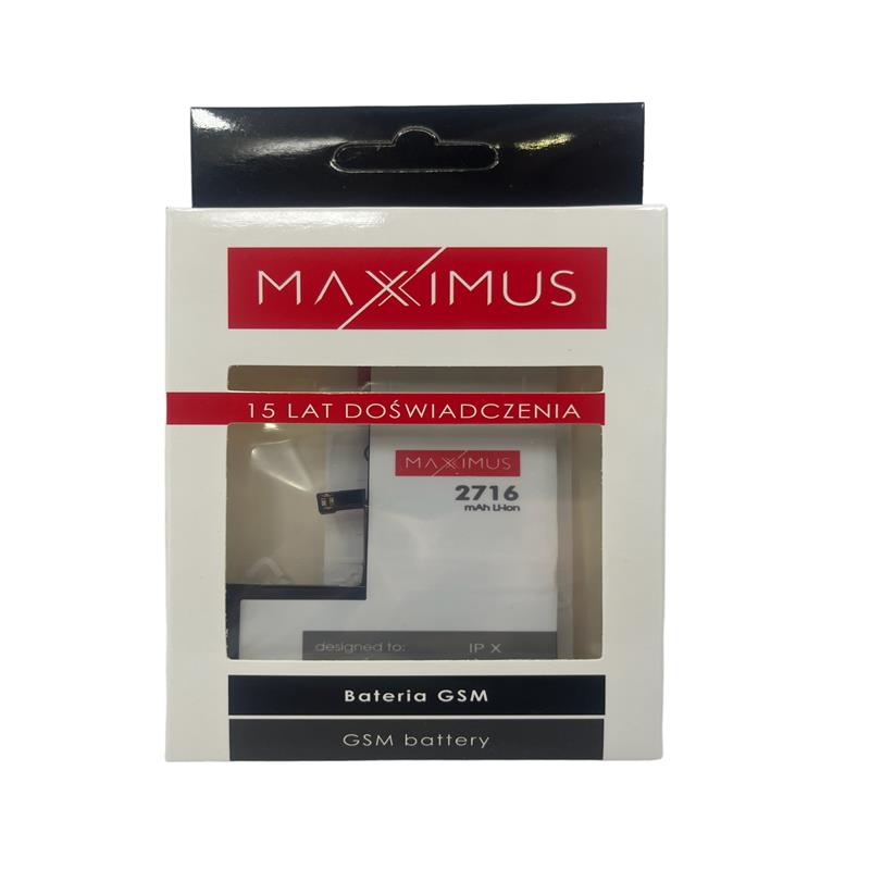 Bateria Maxximus 2716mah Apple iPhone X / 4