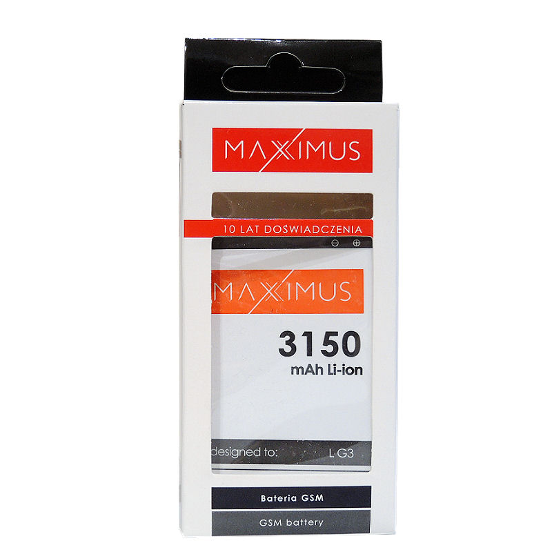 Bateria Maxximus 3150mah LG G3 / 4 Bateria Maxximus 3150mah LG G3 / 4