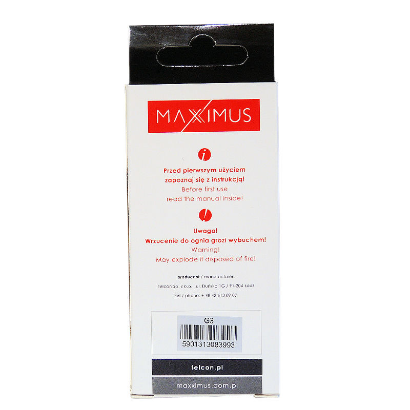 Bateria Maxximus 3150mah LG G3 / 5 Bateria Maxximus 3150mah LG G3 / 5