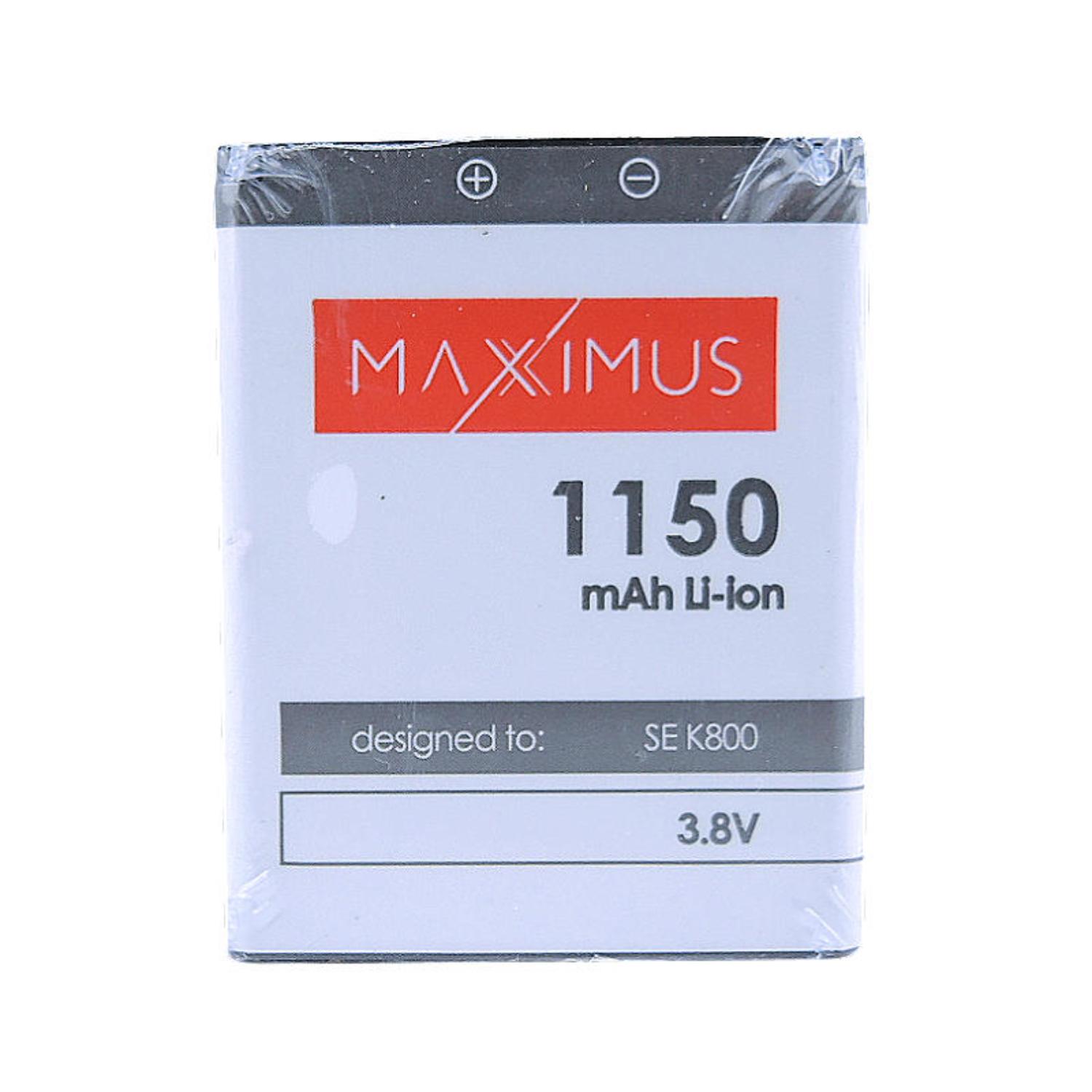 Bateria MAXXIMUS SONY ERICSSON K800, AINO, NAITE, SATIO, C702, K550, M600 1150mAh Sony NAITE