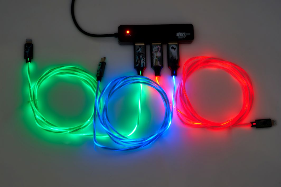 Batman kabel MFI Light-Up Batlogo USB A- Lightning  1.2m 10W / 7