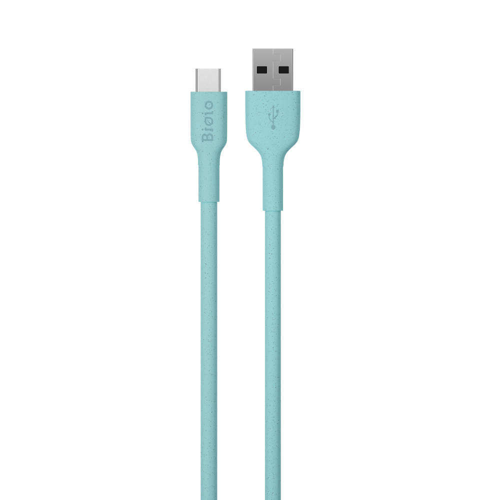 Bioio kabel USB - microUSB 1,0 m 2,4A niebieski / 2