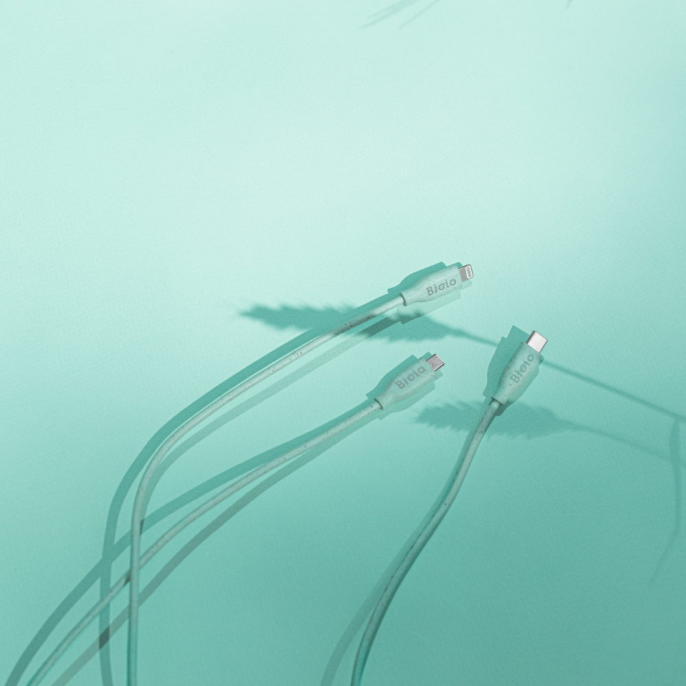 Bioio kabel USB - USB-C 1,0 m 2,4A niebieski / 3