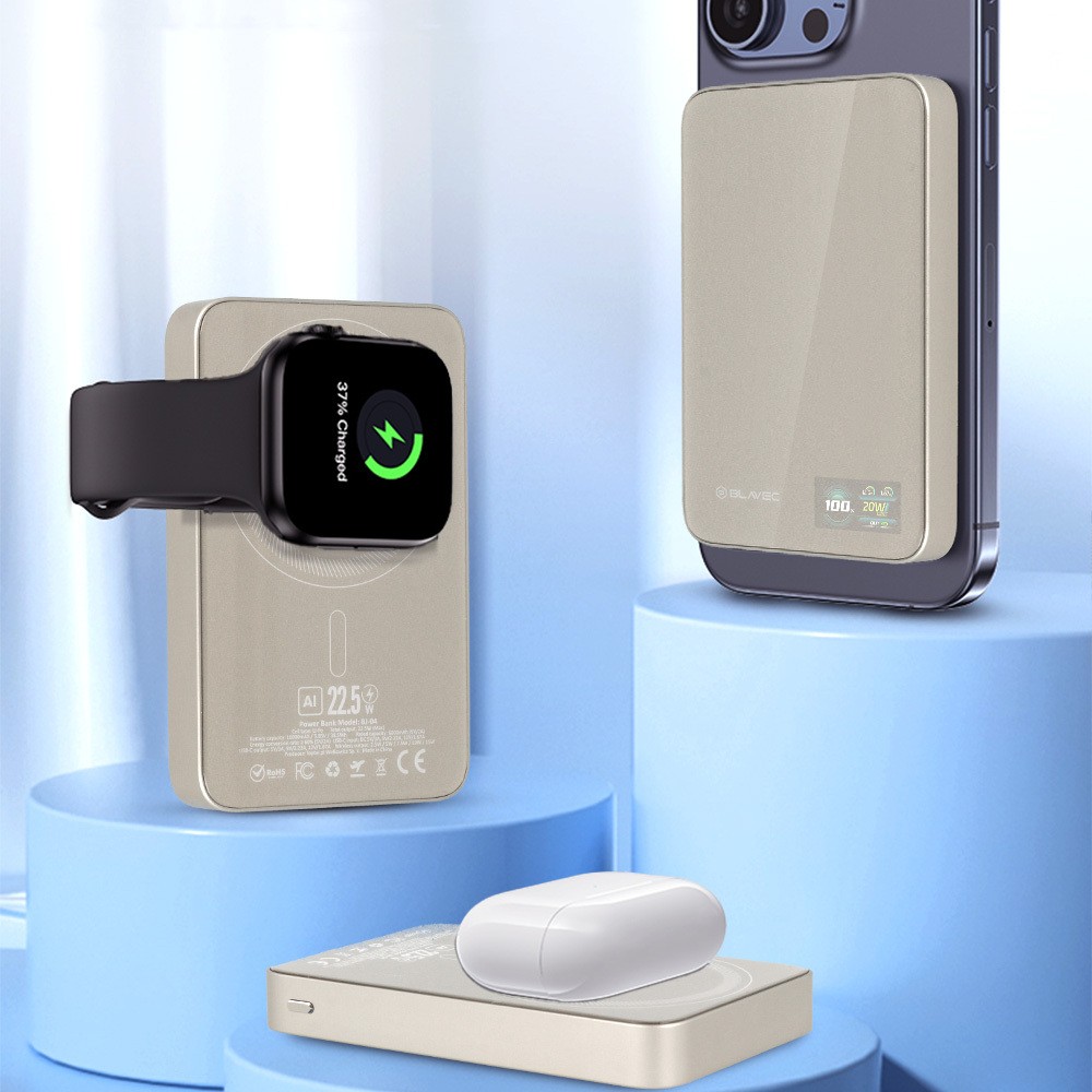 Blavec Magsafe BJ-04 Power Bank 10000mAh 22,5W USB-C z�oty / 2