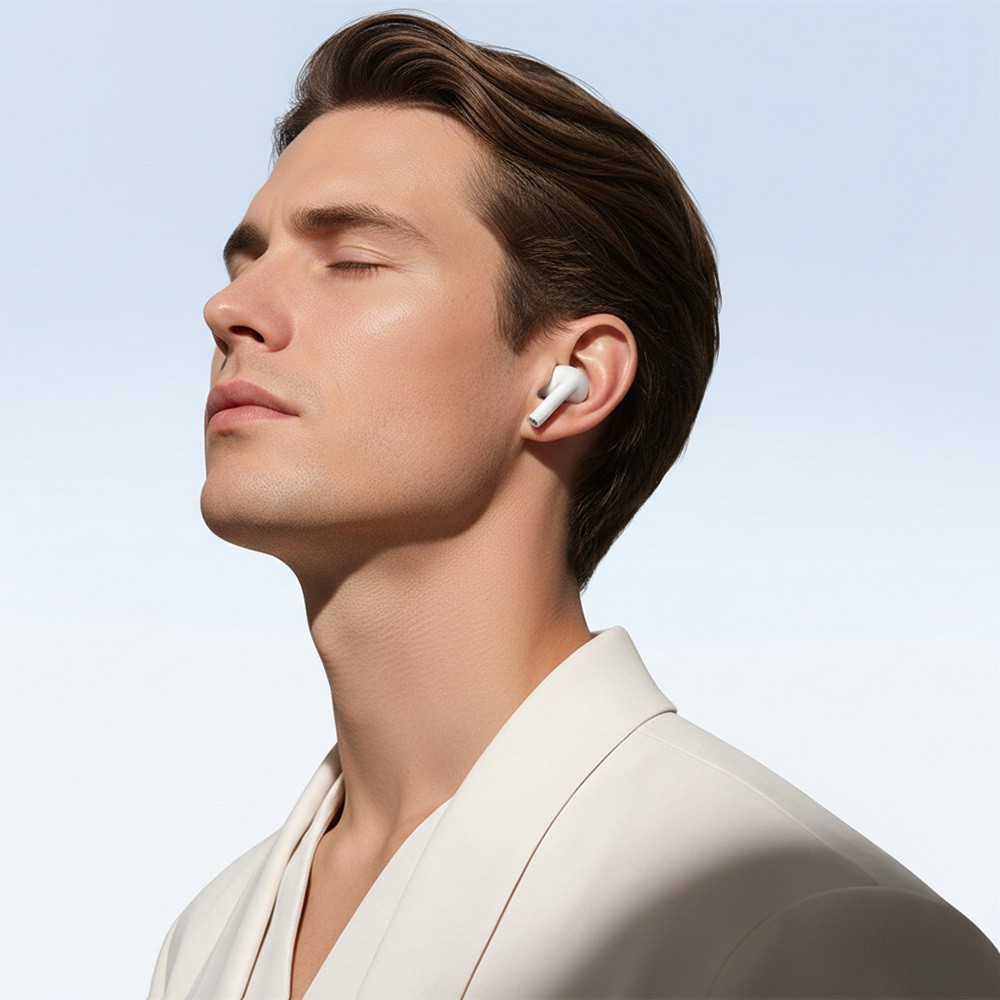 Blavec S�uchawki Bluetooth TWS BW-02 Carbon bia�e Samsung Galaxy Grand Prime (G530) / 6