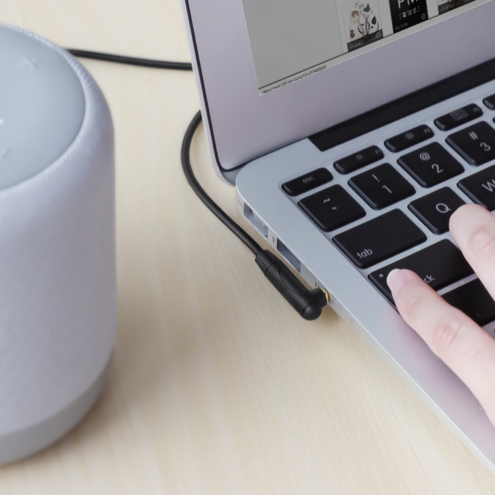 Borofone Kabel AUX BL4 jack 3,5mm/ jack 3,5 mm czarny 1m / 4