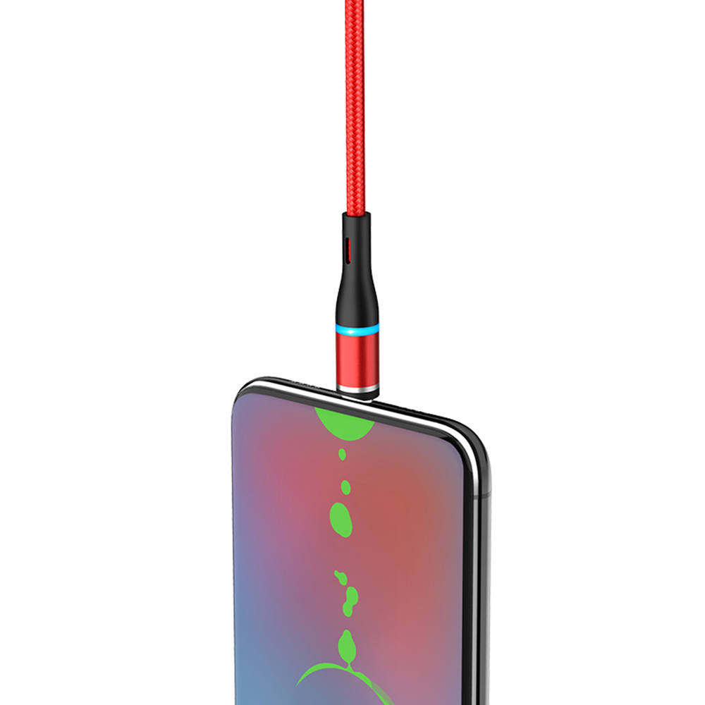 Borofone Kabel BU16 Skill micro czerwony magnetyczny 2,4A 1,2m / 3