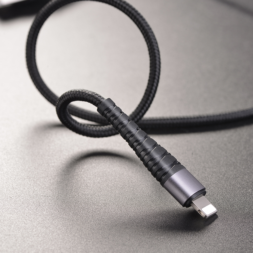 Borofone Kabel BX32 Munificent 8-pin czarny 2,4A 1m / 4