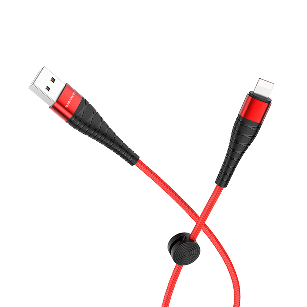 Borofone Kabel BX32 Munificent 8-pin czerwony 2,4A 0,25m / 3