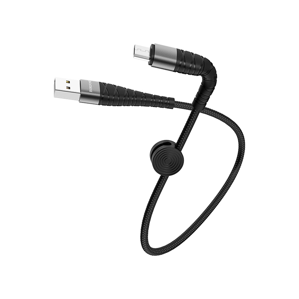 Borofone Kabel BX32 Munificent micro czarny 2,4A 0,25m / 2
