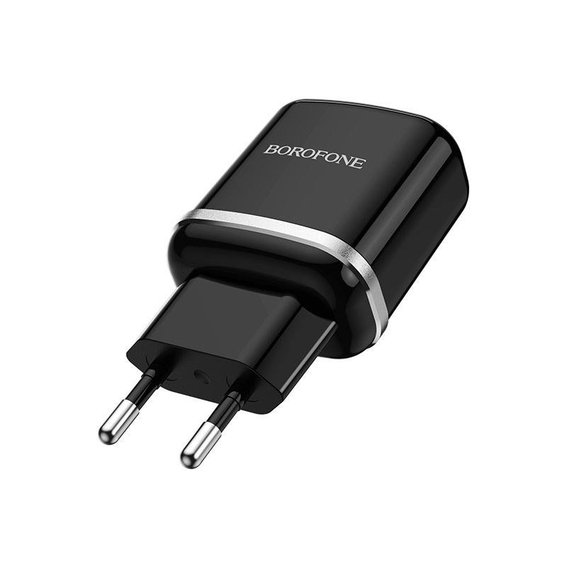 Borofone �adowarka sieciowa BA36A 1USB QC 3.0 czarna