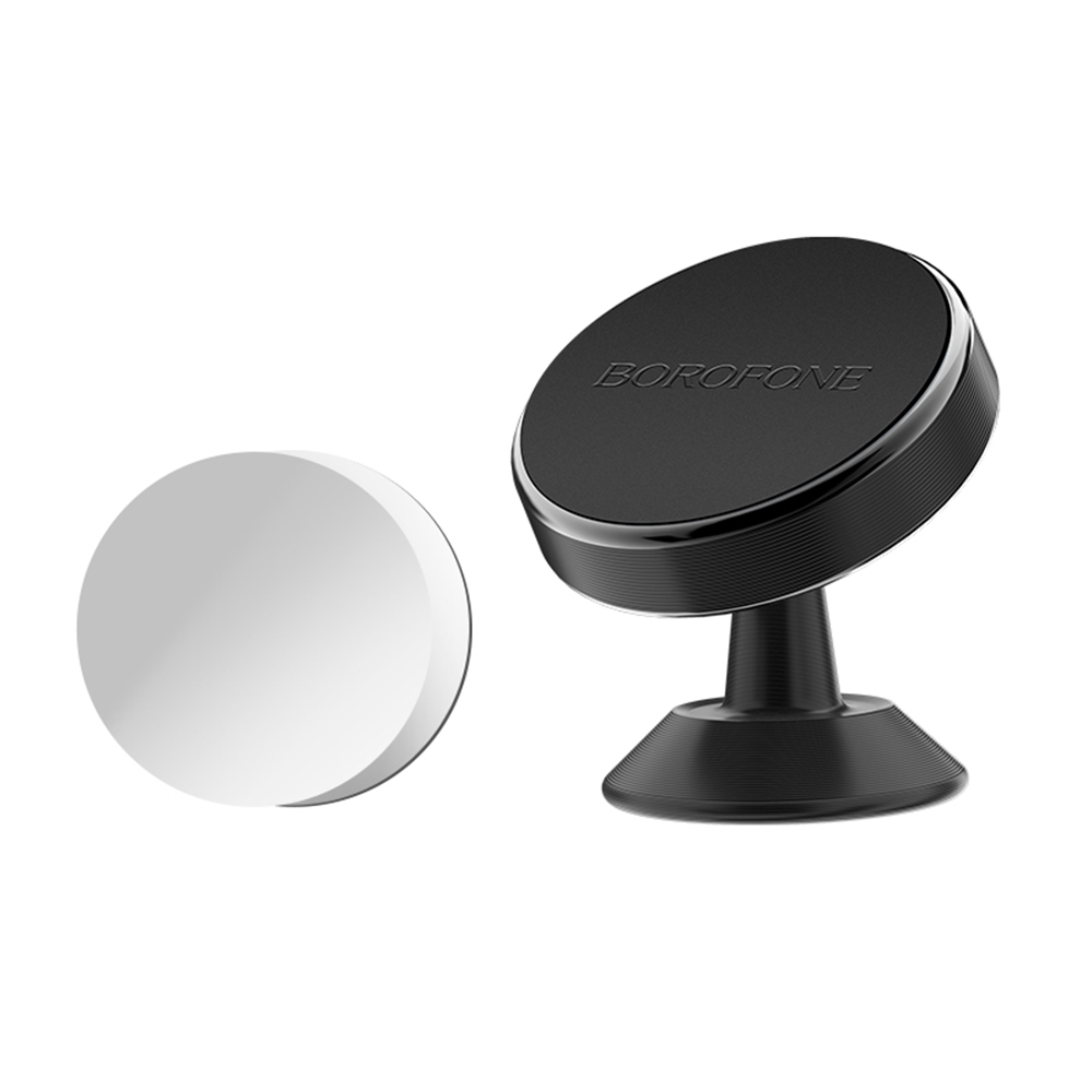 Borofone Uchwyt samochodowy BH5 Platinum czarny magnetyczny na desk�