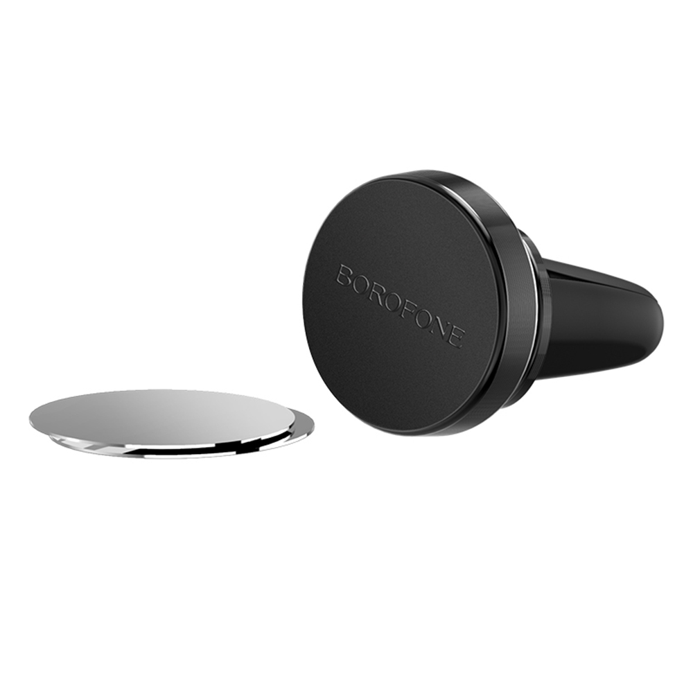 Borofone Uchwyt samochodowy BH6 Platinum czarny magnetyczny do kratki / 2