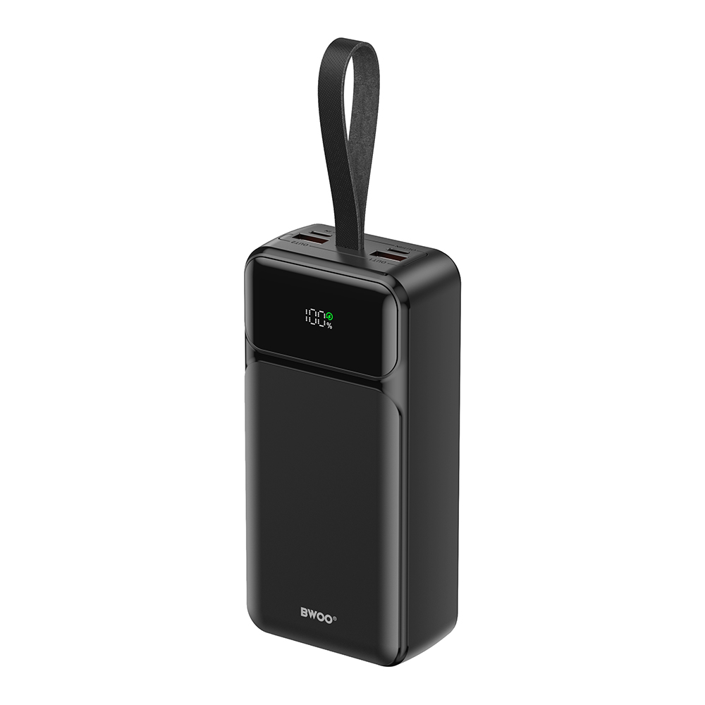 BWOO 65W powerbank 30000 mAh 2 x USB-A, 1 x Type C z wy�wietlaczem lcd, czarny