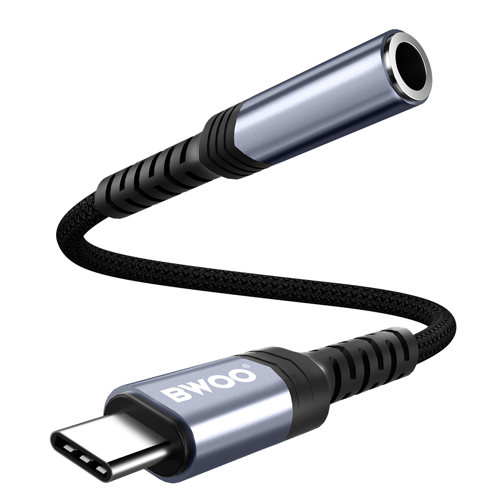BWOO adapter BZ47 aux 3,5 mm do USB-C czarny / 2