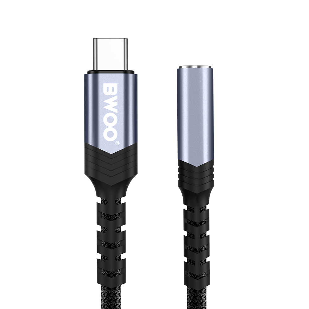 BWOO adapter BZ47 aux 3,5 mm do USB-C czarny / 3